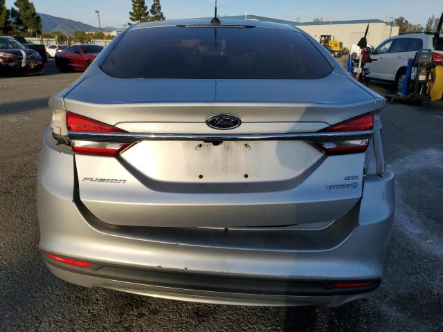 3FA6P0LU0HR287751 - 2017 FORD FUSION SE HYBRID SILVER photo 6