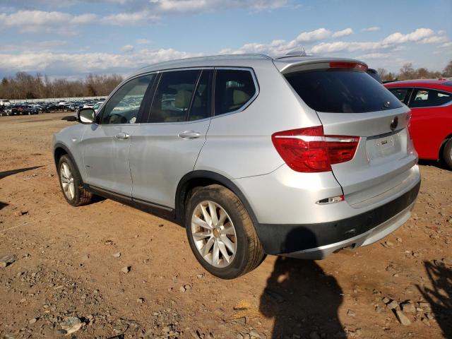 5UXWX5C53CL728701 - 2012 BMW X3 XDRIVE28I SILVER photo 2