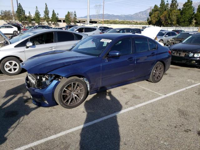 3MW5R1J03M8B95231 - 2021 BMW 330I BLUE photo 1