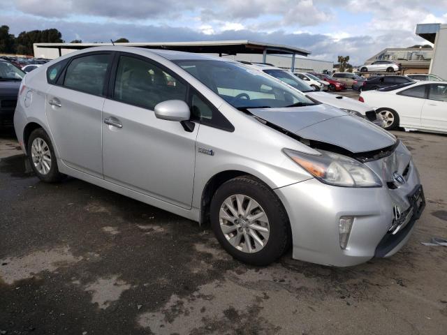 JTDKN3DP8D3031195 - 2013 TOYOTA PRIUS PLUG SILVER photo 4