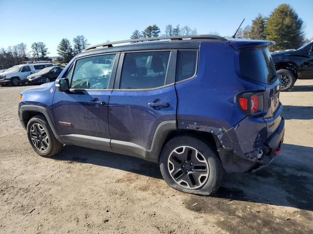 ZACCJBCT0GPD23366 - 2016 JEEP RENEGADE TRAILHAWK BLUE photo 2