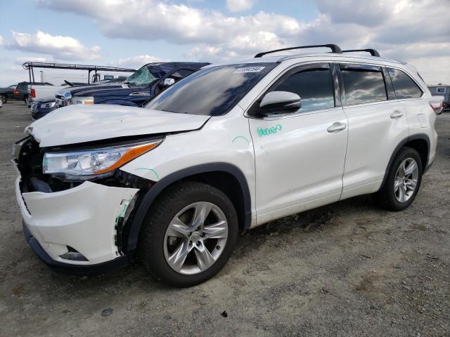 5TDYKRFH5FS096681 - 2015 TOYOTA HIGHLANDER LIMITED WHITE photo 1