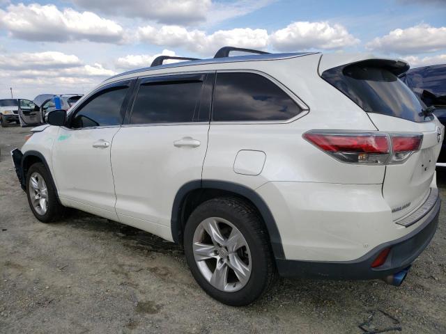 5TDYKRFH5FS096681 - 2015 TOYOTA HIGHLANDER LIMITED WHITE photo 2