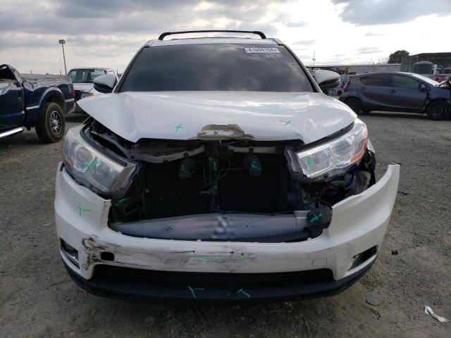 5TDYKRFH5FS096681 - 2015 TOYOTA HIGHLANDER LIMITED WHITE photo 5