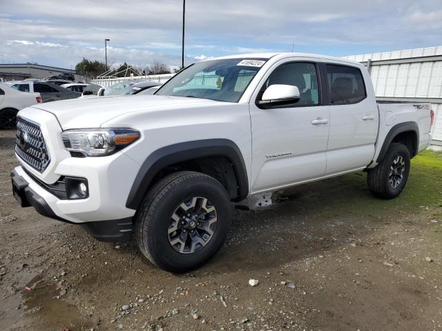 3TMCZ5AN3KM253081 - 2019 TOYOTA TACOMA DOUBLE CAB WHITE photo 1