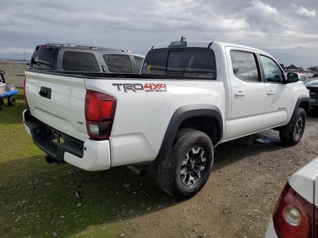 3TMCZ5AN3KM253081 - 2019 TOYOTA TACOMA DOUBLE CAB WHITE photo 3