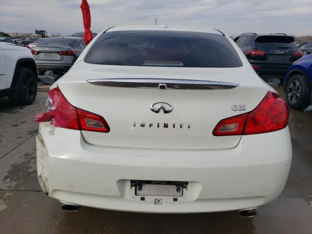 JNKBV61E68M201864 - 2008 INFINITI G35 WHITE photo 6