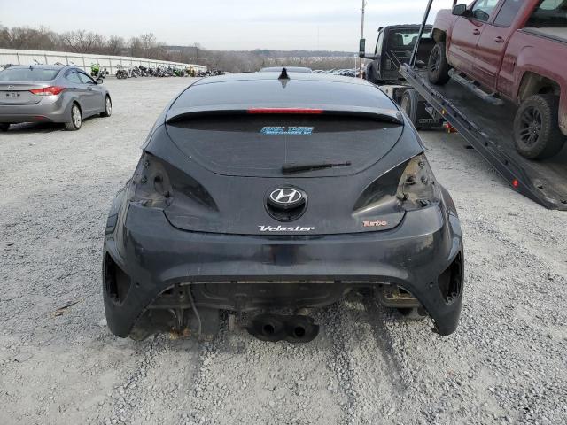 KMHTC6AE0FU244553 - 2015 HYUNDAI VELOSTER TURBO BLACK photo 6