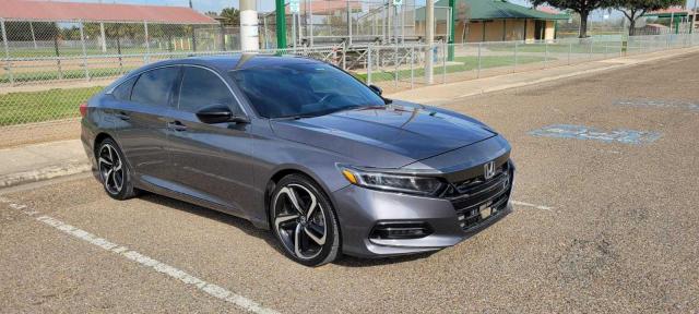 1HGCV1F37KA061494 - 2019 HONDA ACCORD SPORT GRAY photo 1