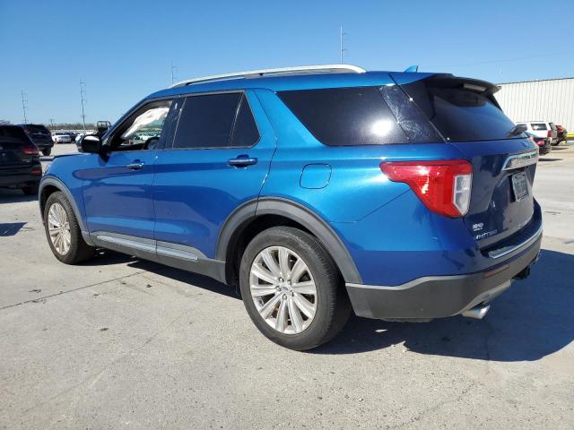 1FMSK7FH8LGB46873 - 2020 FORD EXPLORER LIMITED BLUE photo 2