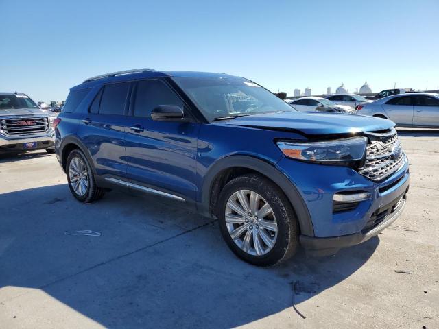 1FMSK7FH8LGB46873 - 2020 FORD EXPLORER LIMITED BLUE photo 4