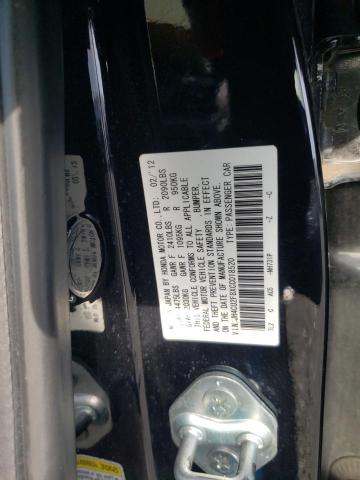 JH4CU2F8XCC018520 - 2012 ACURA TSX SE BLACK photo 12