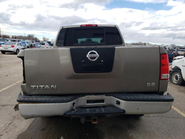 1N6AA07B07N235436 - 2007 NISSAN TITAN XE TAN photo 6