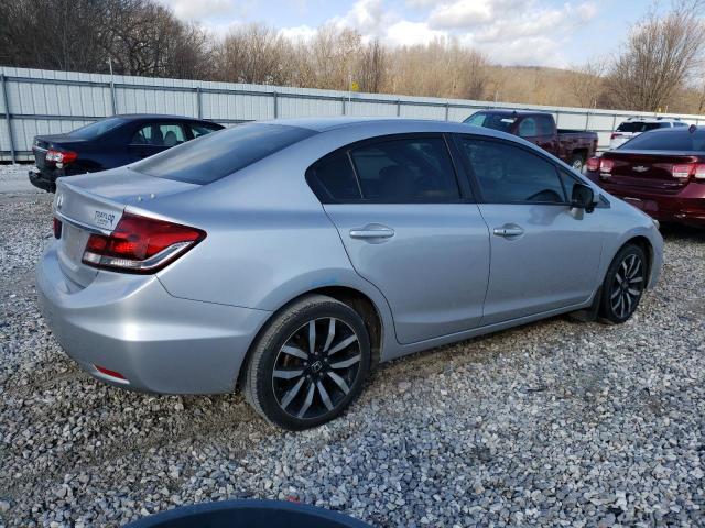 19XFB2F95FE069286 - 2015 HONDA CIVIC EXL SILVER photo 3