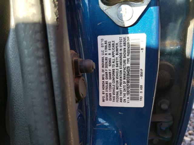 19XFB2F98DE064029 - 2013 HONDA CIVIC EXL BLUE photo 12