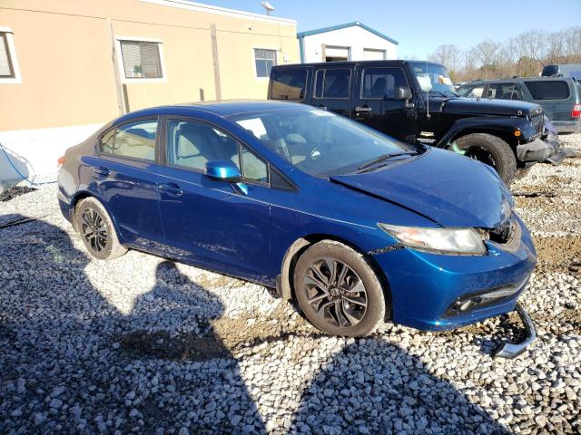 19XFB2F98DE064029 - 2013 HONDA CIVIC EXL BLUE photo 4