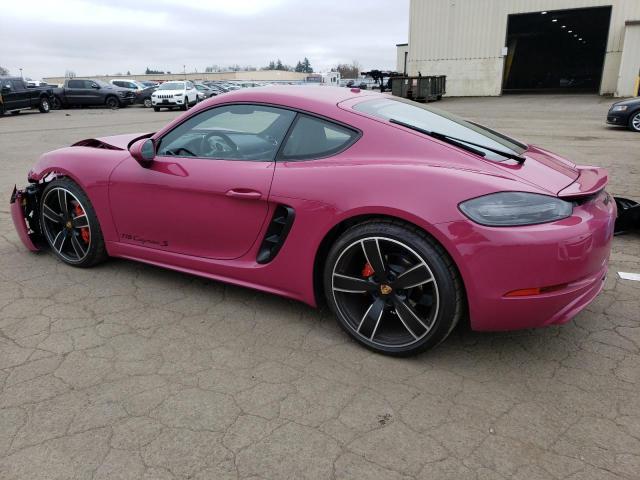 WP0AB2A81PS268097 - 2023 PORSCHE CAYMAN S PINK photo 2