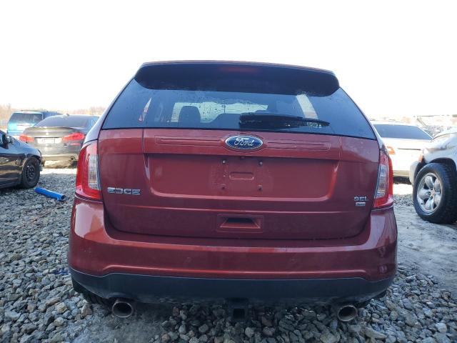 2FMDK4JC5EBB37707 - 2014 FORD EDGE SEL ORANGE photo 6