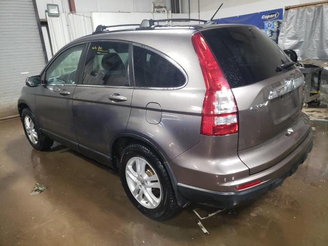 5J6RE4H71AL000925 - 2010 HONDA CR-V EXL GRAY photo 2