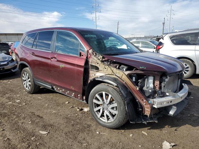 5FNYF6H36MB027326 - 2021 HONDA PILOT EX MAROON photo 4