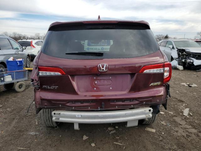 5FNYF6H36MB027326 - 2021 HONDA PILOT EX MAROON photo 6