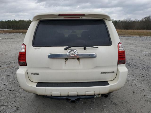 JTEBU14R368073946 - 2006 TOYOTA 4RUNNER SR5 WHITE photo 6