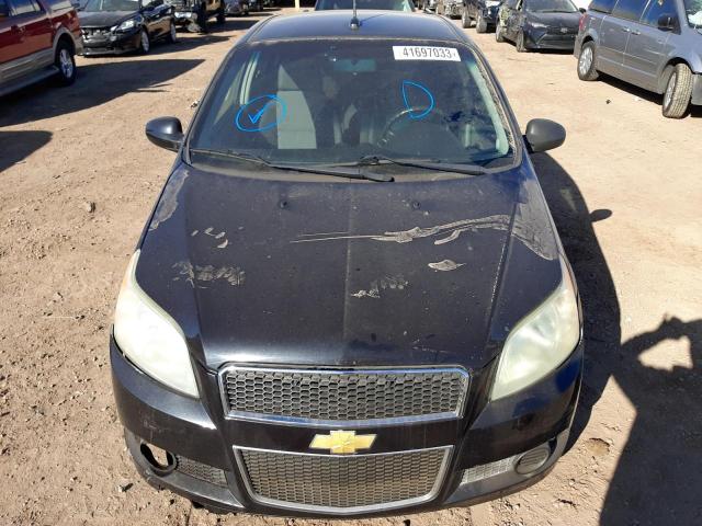 KL1TD66E79B647057 - 2009 CHEVROLET AVEO LS 黑色 照片 5