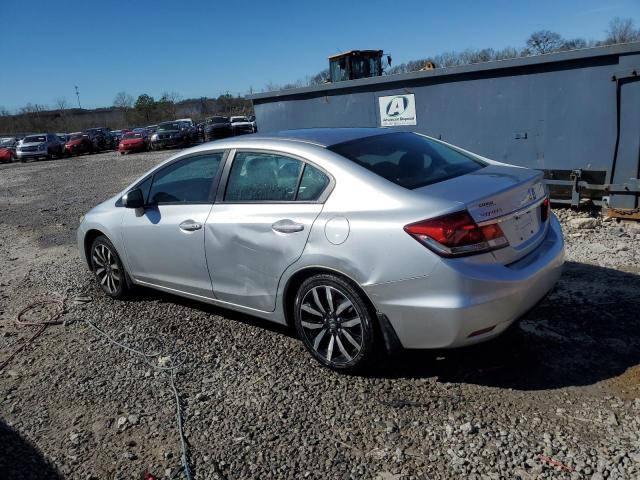 2HGFB2F95EH502402 - 2014 HONDA CIVIC EXL ვერცხლისფერი ფოტო 2