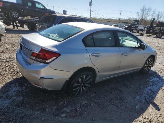 2HGFB2F95EH502402 - 2014 HONDA CIVIC EXL ვერცხლისფერი ფოტო 3