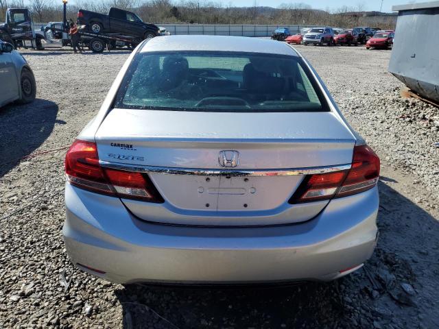 2HGFB2F95EH502402 - 2014 HONDA CIVIC EXL SILVER photo 6