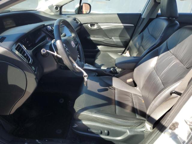2HGFB2F95EH502402 - 2014 HONDA CIVIC EXL ვერცხლისფერი ფოტო 7