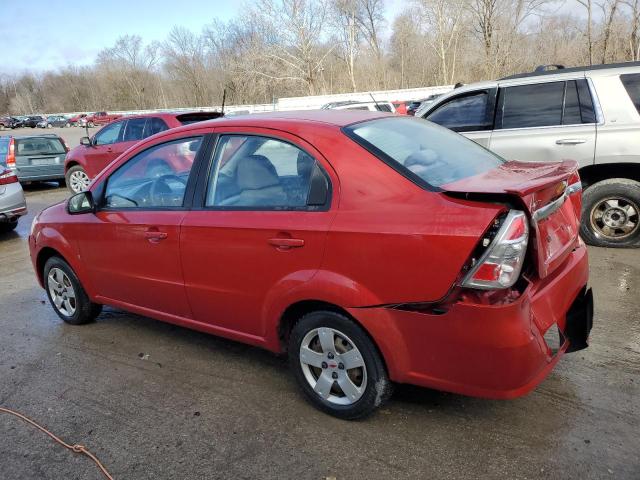 KL1TD56E39B634638 - 2009 CHEVROLET AVEO LS 红色 照片 2