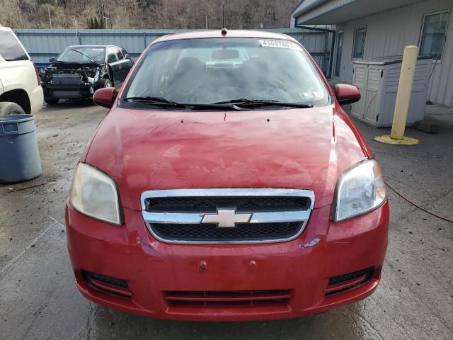 KL1TD56E39B634638 - 2009 CHEVROLET AVEO LS 红色 照片 5