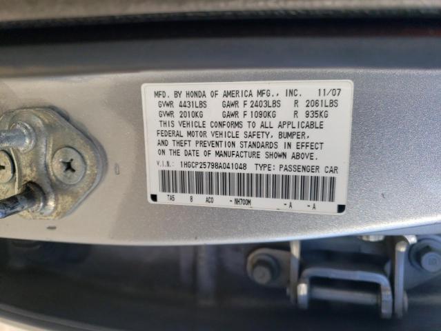 1HGCP25798A041048 - 2008 HONDA ACCORD EX SILVER photo 13