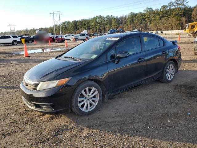 19XFB2F92CE041747 - 2012 HONDA CIVIC EXL BLACK photo 1