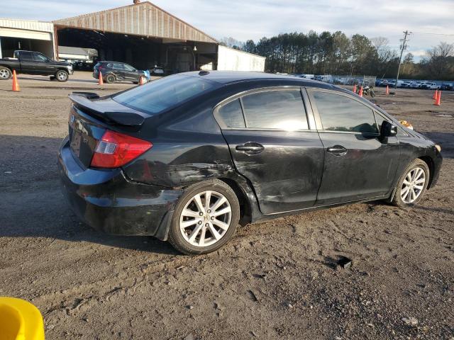 19XFB2F92CE041747 - 2012 HONDA CIVIC EXL BLACK photo 3