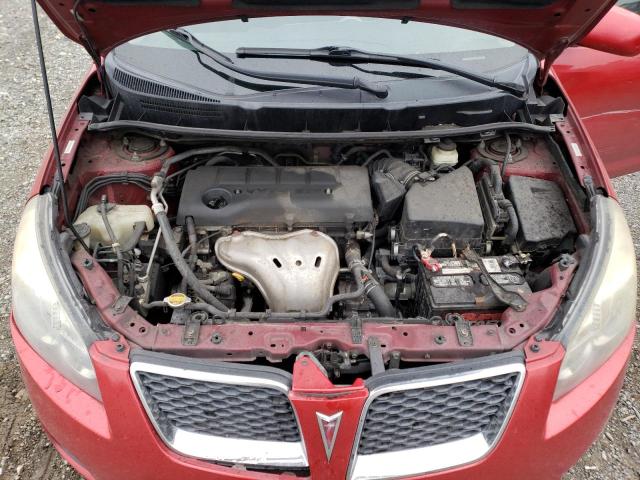 5Y2SP67029Z425287 - 2009 PONTIAC VIBE RED photo 11