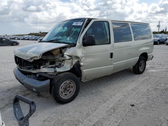 1FMRE11W16DB18055 - 2006 FORD ECONOLINE E150 WAGON TAN photo 1