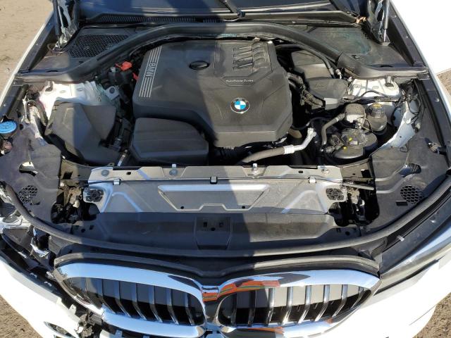 WBA5R7C52KFH32965 - 2019 BMW 330XI WHITE photo 11