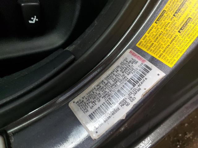 JTHBD192320058984 - 2002 LEXUS IS 300 GRAY photo 13