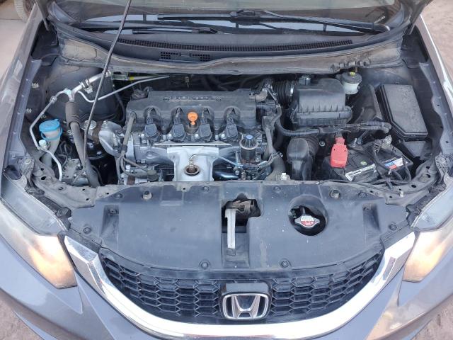 2HGFB2F94FH518012 - 2015 HONDA CIVIC EXL ნაცრისფერი ფოტო 11