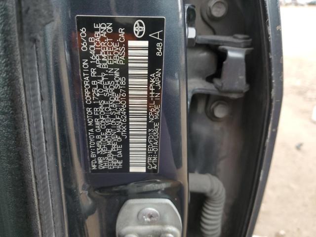 JTKKT624960167185 - 2006 TOYOTA SCION XA CHARCOAL photo 13