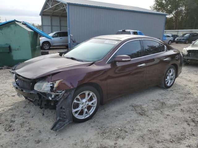 1N4AA5AP9EC471635 - 2014 NISSAN MAXIMA S MAROON photo 1