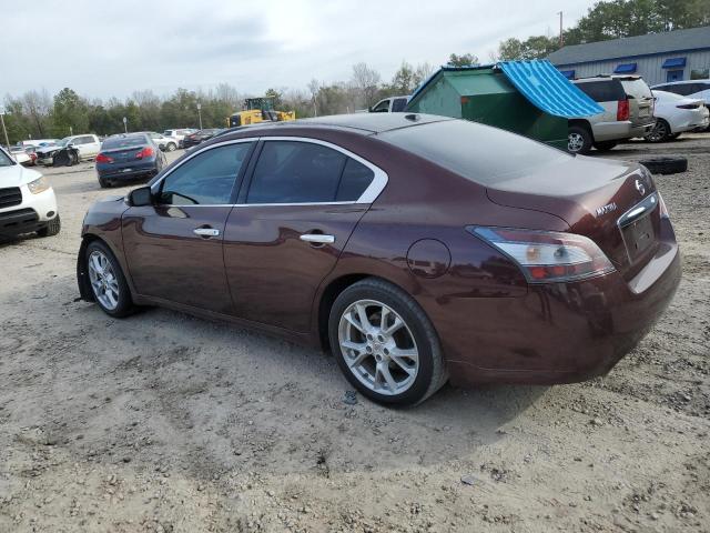 1N4AA5AP9EC471635 - 2014 NISSAN MAXIMA S MAROON photo 2