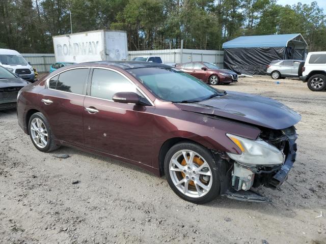 1N4AA5AP9EC471635 - 2014 NISSAN MAXIMA S MAROON photo 4