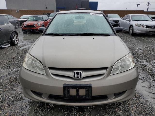 2HGES16594H528793 - 2004 HONDA CIVIC LX GOLD photo 5