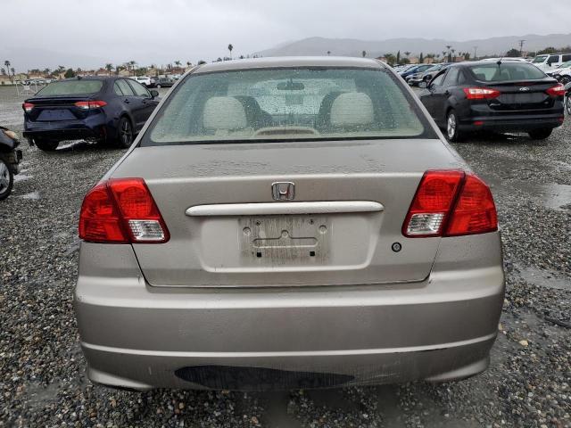 2HGES16594H528793 - 2004 HONDA CIVIC LX GOLD photo 6