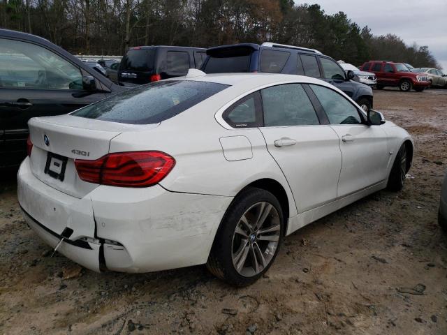 WBA4J1C55KBM16660 - 2019 BMW 430I GRAN COUPE WHITE photo 3