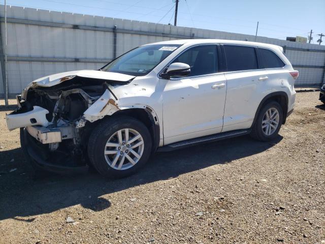 5TDZARFH2FS010895 - 2015 TOYOTA HIGHLANDER LE WHITE photo 1