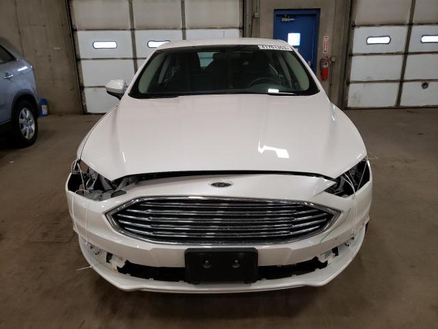 3FA6P0LU2JR257012 - 2018 FORD FUSION SE HYBRID WHITE photo 5